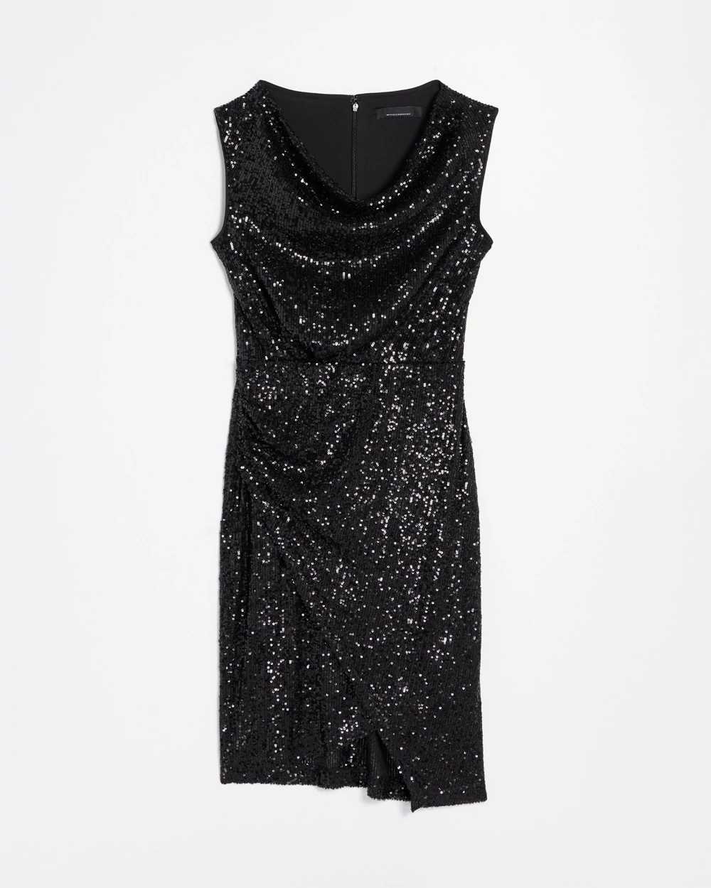 Black sequin outlet sheath dress